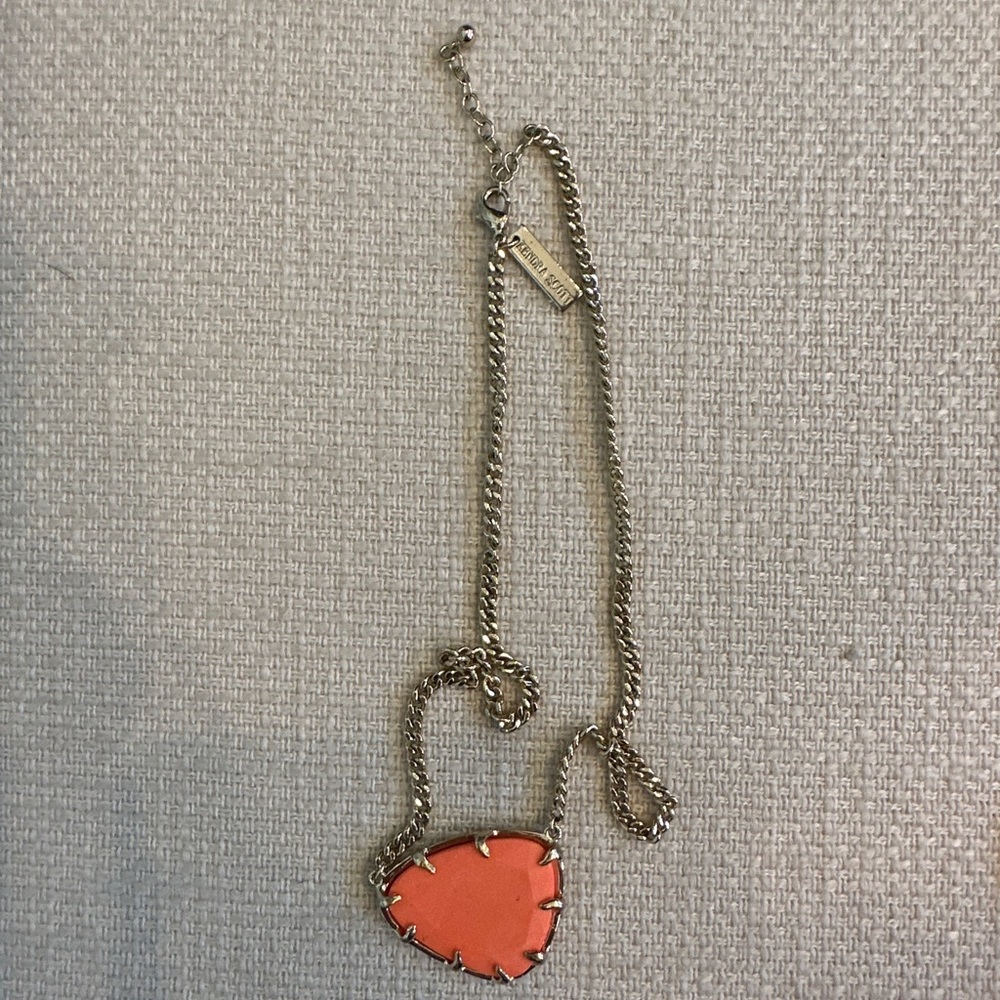 Coral Kendra Scott necklace